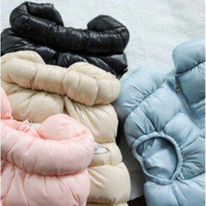 말랑 강아지 따뜻한 푹신 패딩 조끼 블랙 2XL 1P 지퍼 겨울