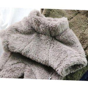 강아지 곰돌이 오토 뽀글이 반팔티 그레이 XL 1P 티셔츠