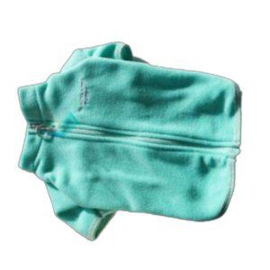 마카롱 강아지 프리미엄 플리스 집업 민트 3XL 1P 겨울 조끼