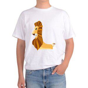 반팔티 Lion 사자 그림 알파벳 L자 형상화 사자자리