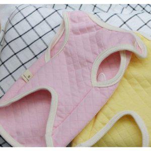 귀여운 강아지 소프트 수면 조끼 핑크 2XL 1P 겨울 실내 잠옷