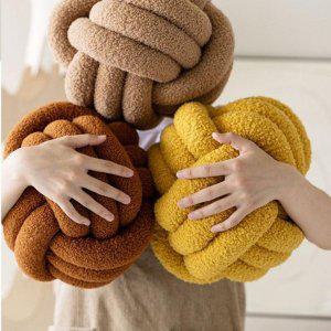 벨벳 꽈배기 소파방석 매듭 핸드메이드 공쿠션 DIY 취미 소파방석 DIY