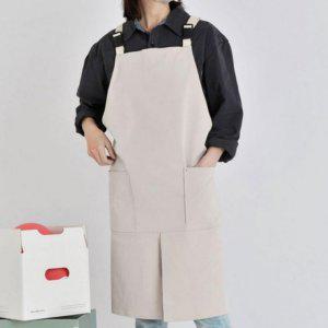 앞트임 사이즈 앞치마 캐주얼 편하게 활동을 조절 다용도 버클