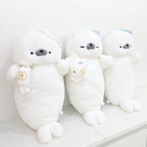 대형 바디필로우 롱쿠션 하프 물범 물개 인형 70cm