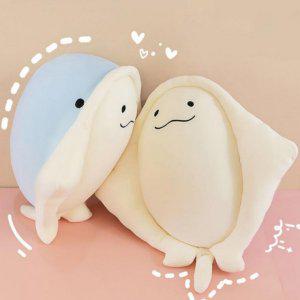 가오리 푸딩 귀여운 인형 베개 필로우 쿠션 60cm