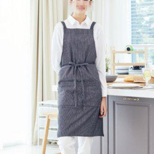 블랙 모던 스트라이프 카페 꽃집 앞치마 매장 바리스타 까페 쉐프 빵집 앞치마