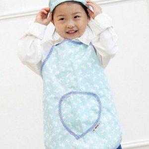 민트 듀스포 방수 앞치마 두건세트 1P 유아 미술놀이