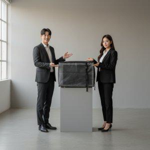 실외기 방수 방진 열차단 에어컨 커버 53x38x40cm