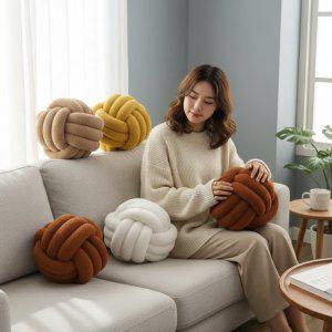 벨벳 꼬임 쿠션 핸드메이드 소파 방석 만들기