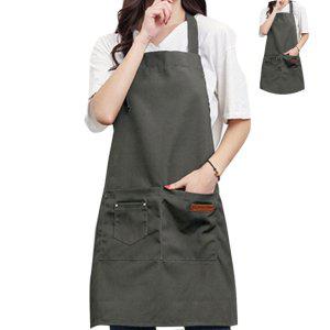 가정용앞치마 주방앞치마 여자앞치마 공방앞치마 어린이집선생님앞치마 카페앞치마 코튼 앞치마 1P 그레이