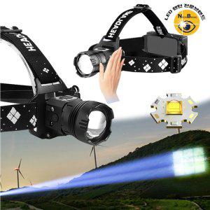 XHP100 LED 충전식 센서 줌 야외 해루질 서치 라이트 랜턴 헤드랜턴 DJD97헤드