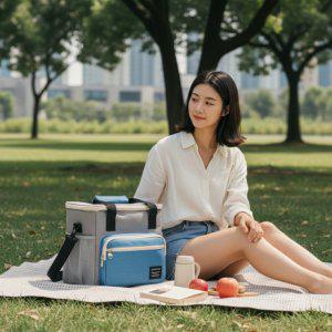 캐프리 캠핑 피크닉 쿨러백 12L 나들이 보냉가방 보온도시락통