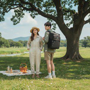 피크닉 아이스 백팩 18L 블랙 보냉 배낭 캠핑 가방 등산 쿨러백