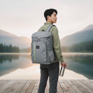 마운트 쿨러백팩 30L 그레이 대용량 아이스배낭 보냉가방