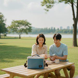 캐프리 8L 캠핑 피크닉 쿨러백 도시락 보냉가방 여행용 보온백