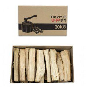 국산 캠핑 나무 불멍 바베큐 참나무 장작 20KG