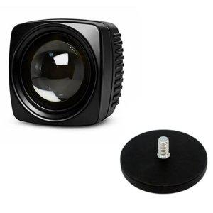 LED 작업등 작업차량 포인트램프 서치라이트 산업 안전 보조등 레드 고정자석 66mm