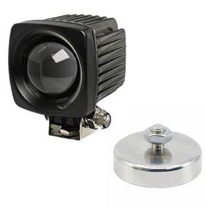 LED 작업등 작업차량 포인트램프 서치라이트 안전 보조등 화이트 고정자석 실버 48mm