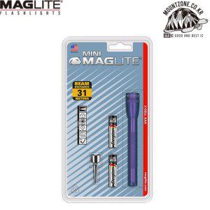 미국MAGLITE 127mm mini후레쉬/손전등/9루멘/조사거리 31m/퍼플-3A986R