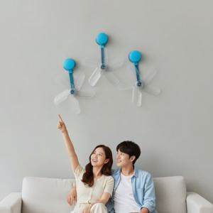 무전원 천장형 에어 서큘레이터 여름 냉방 실링팬