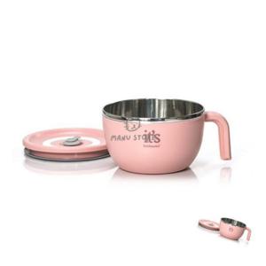 라면기손잡이그릇 손잡이라면기 라면그릇 라면용기 냉면그릇 스텐 핸들 라면기 2P