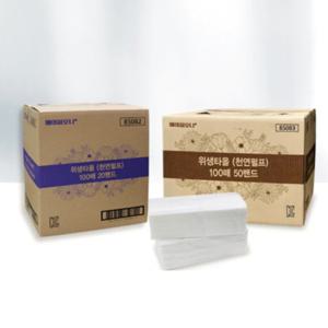 휴지 무형광 2000매 위생 페이퍼타올 화장실