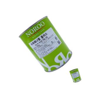 철문페인트 외부목재용페인트 몰딩페인트 도색페인트 목재페인트 슈퍼에나멜 플러스 밝은녹색 유광 1L
