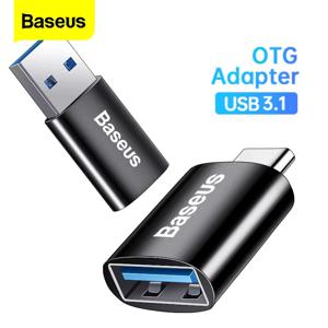 Baseus USB 3.1 OTG 어댑터 유형-C-USB-A USBC 유형 C 여성 변환기 Macbook Xiaomi Huawei Samsung 10Gbps 데이터 OTG 적응