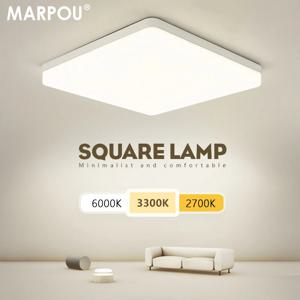 MARPOU 광장 Led 천장 조명 침실 조명 중립 흰색 차가운 흰색 따뜻한 흰색 48W 36W 24W 18W led 천장 조명 룸