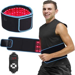 LED 광선치료 마사지 벨트 적색광 온찜질 850nm 660nm 바디 쉐이핑 체중 감량 및 휴식 허리 통증 완화