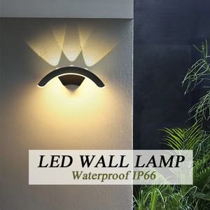 방수 IP66 야외 벽 조명 10W LED 벽 램프 Sconce 발코니 정원 장식 조명 램프 AC110V 220V