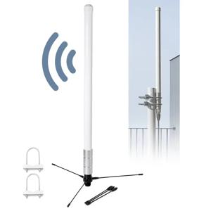 144/430MHz VHF UHF 유리 섬유 모바일 라디오 기본 안테나 무지향성 실외 안테나 PL259 ~ SO239 Ham 라디오 송수신기 용