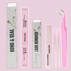 치우닝 래쉬 본드 앤 씰 10ml 개별 속눈썹 접착제 및 씰, 속눈썹 연장 및 접착제 제거제 5ml 핀셋 키트