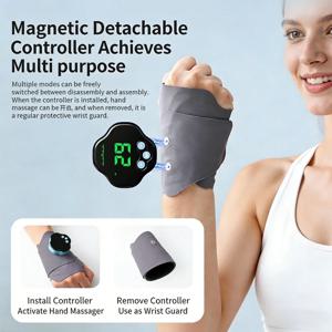 29단계 전기 손 마사지기 EMS 미세전류 무선 손목밴드 내장 300mAh 배터리 손목 마사지기 손목 보호대