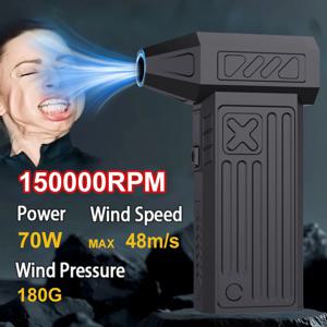 150000RPM 터보팬 고출력 제트 팬 브러시리스 모터 가변 속도 먼지 제거기 청소 도구 에어 더스터 에어 블로워 핸드헬드