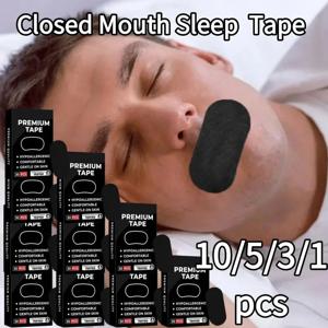 코골이 방지용 탄력 수면 테이프, 코골이 방지 접착 테이프, 입 벌림 호흡 교정, 건강 관리, 1/3/5/10개입
