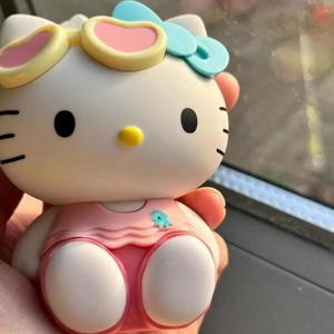 새로운 KT 고양이 색깔 변하는 키체인 Y2K 가방 장식 만화 키링 생일 귀여운 장식품 크리스마스 할로윈 선물 장난감
