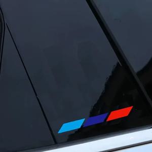 【4개】BMW M 퍼포먼스 비닐 스트라이프 데칼 (G20 G30 E90 E92 F30 3 5 시리즈 320i 330i 335i 차량 스타일링 레이싱 스트라이프)