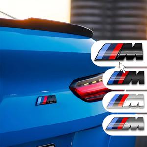 1개 45mm 55mm 73mm 90mm 3D ABS M 엠블럼 자동차 펜더 배지 트렁크 스티커 액세서리 BMW M M3 G20 E36 E34 X6 G20 G30 X3 M5 M6 용