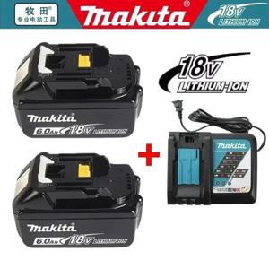2026 마키타 BL1860 BL1850B BL1850 BL1840 BL1830 스크류드라이버 배터리 및 충전기 18V 교체용 전동 공구 배터리