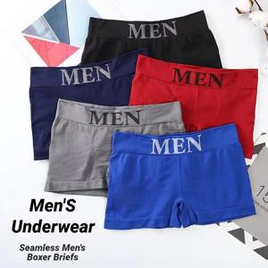 5 PC 남성용 고탄력 무지 컬러 편안한 복서 브리프 팬티 통기성 팬티스타킹