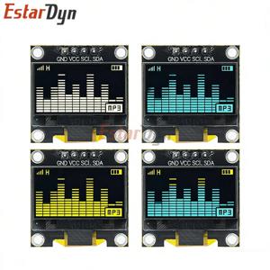 0.96 인치 OLED 디스플레이 모듈 I2C IIC 직렬 흰색 화면 128x64 SSD1306 드라이버 보드 Arduino ESP32 STM32와 호환 가능