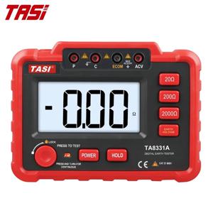 LED 표시기TASI TA8331A 디지털 전용 접지 저항 테스터 LCD 백라이트-고정밀 접지 저항 측정기 20-2000 범위