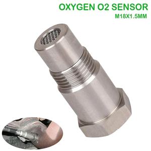 1PC 스테인리스 스틸 M18 X 1.5 산소 O2 센서 스페이서 어댑터 부그 촉매 변환기 고정 장치 엔진 경고등 제거