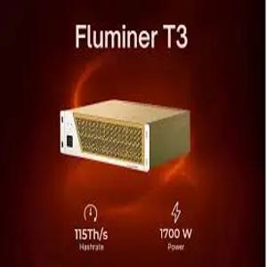Av 5개 구매 시 3개 무료 제공 Fluminer T3 115TH/s ASIC 비트코인 ​​채굴기 1700W 초저소음 50dB 가정용 BTC 채굴기 SHA-256 지원 BT
