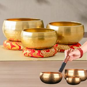 티베트 노래 그릇 세트 6 사양 옵션 사운드 그릇 명상 그릇 명상 요가 스트레스 완화에 유용한 독특한 선물