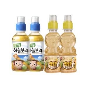 웅진 유기농 하늘보리 200ml 12개 + 팔도 뽀로로 보리차 220ml 12개