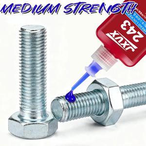 243 블루 중간 강도 나사 고정제, 범용 나사 접착제, 모든 금속 나사 부품용, 탈착식 방수 방지 스크류 글루 50ML.