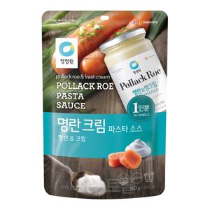 청정원 싱글파우치 명란&크림 파스타소스 150g