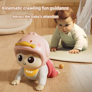 음악 크롤링 인형 아기 장난감, 0~1세, 학습 크롤링 지도 및 머리 들기 훈련 진정 장난감, 어린이날 기